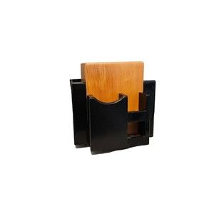 EUC Vintage MCM Julie Pomerantz Wooden Lazy Desk Organizer For Pens Cards Etc